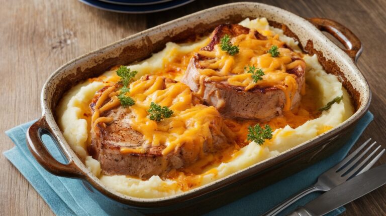 Savory Pork Chop Casserole Recipe